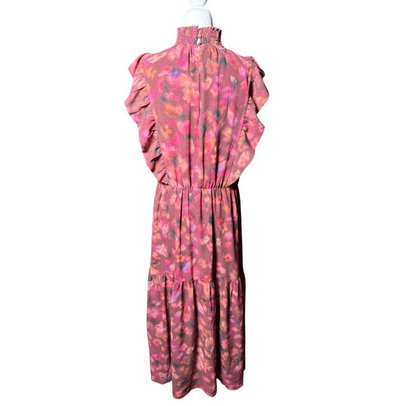NEW Steve Madden Womens Floral Maxi Dress Ruffle Sleeveless Boho Chic Romantic - Picture 6 of 12